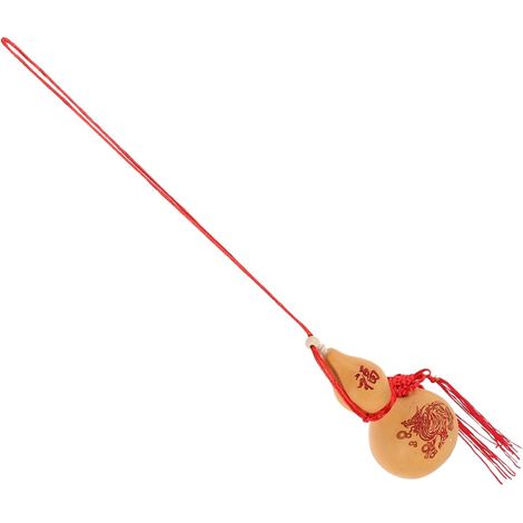 Chinesischer Feng Shui Kalebassen Anhänger mit Quaste 10