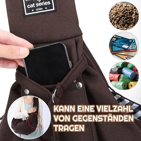 Sac de transport pour chiens et chats brun (1/4)
