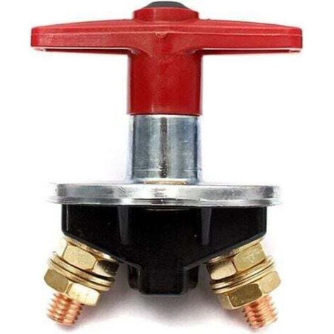 Isolateur de Batterie à Clé Fixe de 200 Amp Interrupteur D'Arrêt Coupé Interrupteur électrique 12V / 24V Commutateur électrique Robuste (1/4)