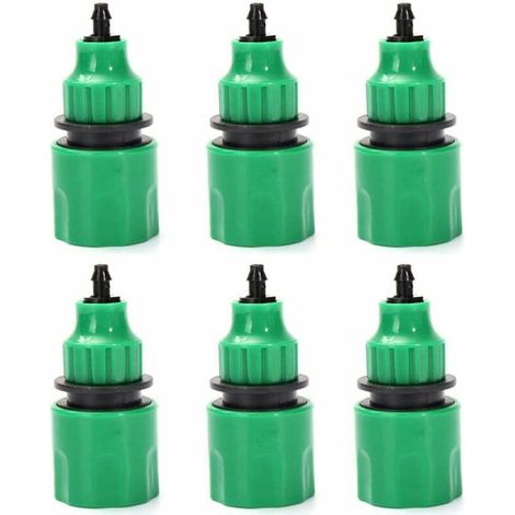 (6er-Pack) Gartenschlauch-Einwegadapter-Wasserhahnanschluss