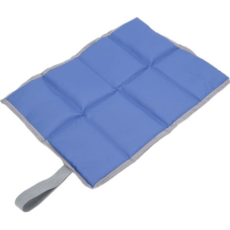 Coussin de pique-nique imperméable 3 couches, rembourrage épais, couture résistante pour extérieur, bleu (1/5)