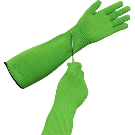 vert，Gants de jardinage à manches longues – Gants de protection résistants aux coupures et aux épines et durables, gants de jardinage à bras étendu (1/5)