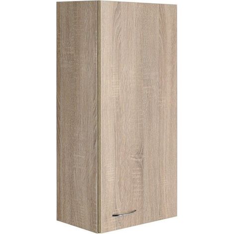 ZOJA/KERAMIA FRESH Meuble de rangement supérieur, 35x76x23cm, chêne platiné (1/3)