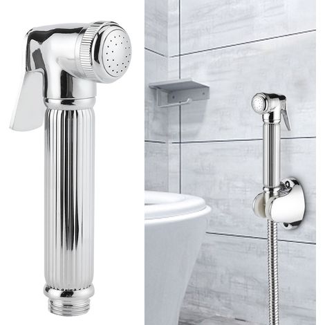 Kit de pulvérisateur de toilette à main anti-fuite en cuivre avec filetage G1/2 po Pulvérisateur à couches en tissu portatif pour salle de bain (1/5)