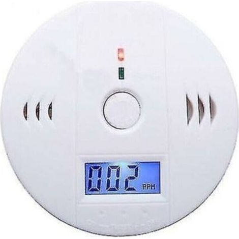 Détecteur de monoxyde de carbone – Alimentation par 3 piles AA – Alarme sonore 85 dB – Capteur électrochimique haute précision (1/5)