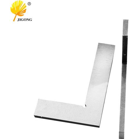 Règle d'angle à lame de couteau en acier au carbone pour ascenseur, règle de travail du bois, 10070, règle d'angle à lame de couteau, haute précision à 90 degrés. (1/5)