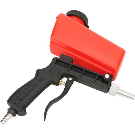 Mini pistolet de sablage portatif fonctionnant par gravité et air comprimé, avec entrée d'air de 6 mm (1/5)
