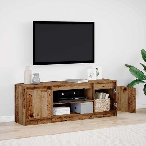 vidaXL Mobile TV Marrone 139.5 x 34 x 50 cm Legno multistrato (1/5)
