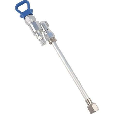 Anti-Speichel-Drehverriegelungsventil 287030 für Hochdruck-Airless-Spritzgeräte, 2,2 cm Gewinde, 3600 PSI Max, mit 25 cm Verlängerungsstange, Metall-Stoppdüse für (B) (1/4)