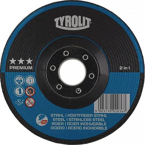 TYROLIT Schruppscheibe Premium A30Q-BFX 125 x 4 mm 2in1 Form 27 (1/4)