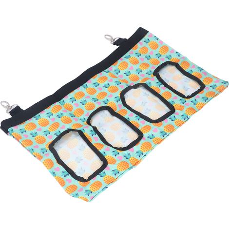 Sac à foin pour lapins, sac à nourriture pour cochons d'Inde, sac de suspension pour petits animaux, sac à 4 trous, ananas