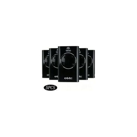 4-Kanal-Fernbedienung (868 MHz) – Rolling Code – 3-V-Netzteil mit CR2032-Batterien – 5er-Pack schwarze Fernbedienungen (1/5)