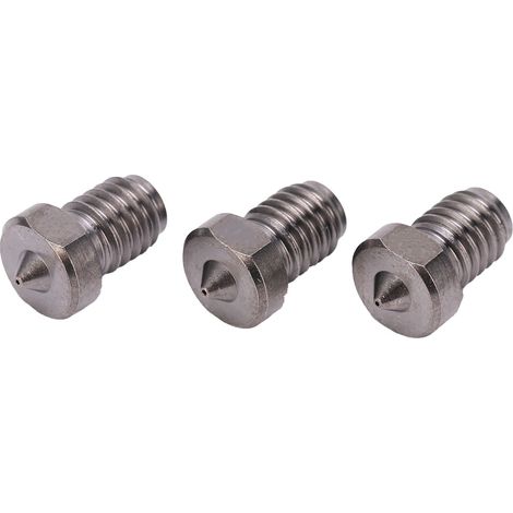 Lot de 3 buses pour imprimante 3D TT3D en acier trempé de 1,75 mm, dureté 50°, accessoires 1,0 mm (1/5)