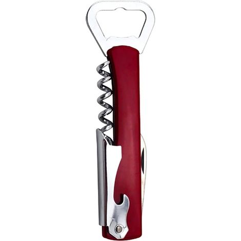 3 en 1 Bouteille Sommelier Tire Bouchon Décapsuleur Saca Rolhas Ouvre Biere Décapsuleur Bottle Opener (vin rouge) (1/5)
