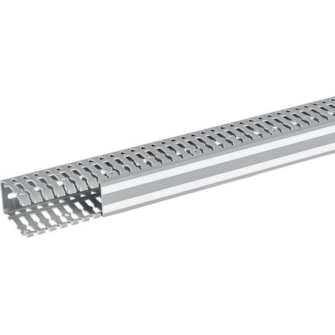 Goulotte Lina25 40x60mm PVC gris RAL7030 longueur 2m LEGRAND 636007 (1/2)