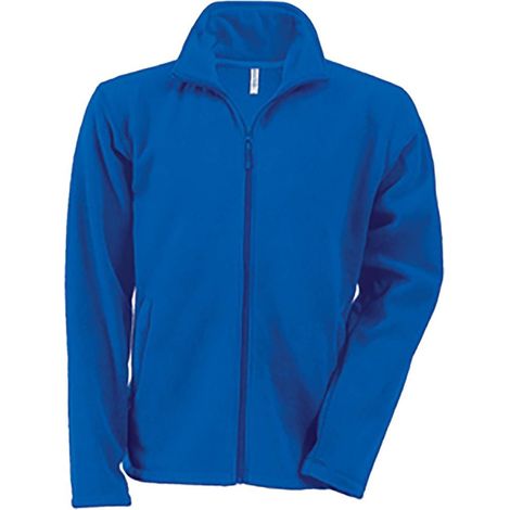 Giacca Falco Kariban in micropile con zip Blu reale XXL