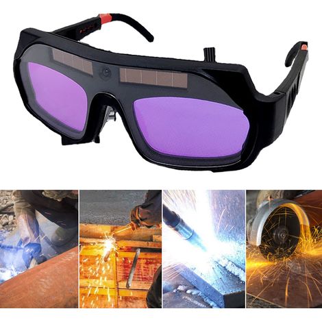 Lunettes de soudeur à atténuation automatique, taille réglable, protection professionnelle pour le soudage (1/5)