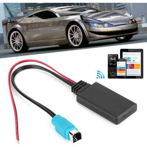 Adaptateur Bluetooth AUX-IN KCE-237B, câble audio sans fil compatible avec Alpine CDE-W203Ri, IDA X303, X305 et X301 (1/5)