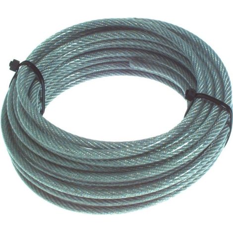 HSI Drahtseil Stahl PVC ummantelt Ø 3 mm x 15 m