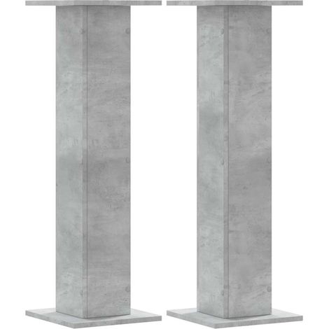 Maison Exclusive - Soportes para plantas 2 uds madera gris hormig