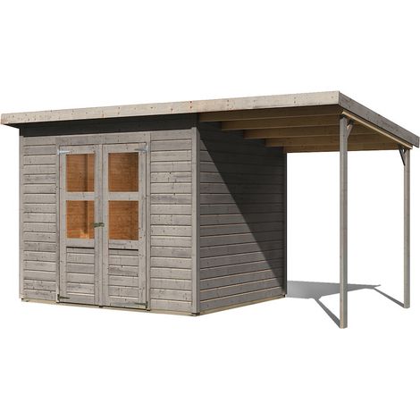 GH Merseburg 5 242x214x219cm mit Anbaudach vorvergraut