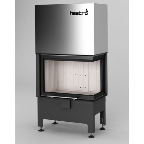 Estufa de leña de esquina Heatro 55L/PH - 71cm - Ángulo: Derecho
