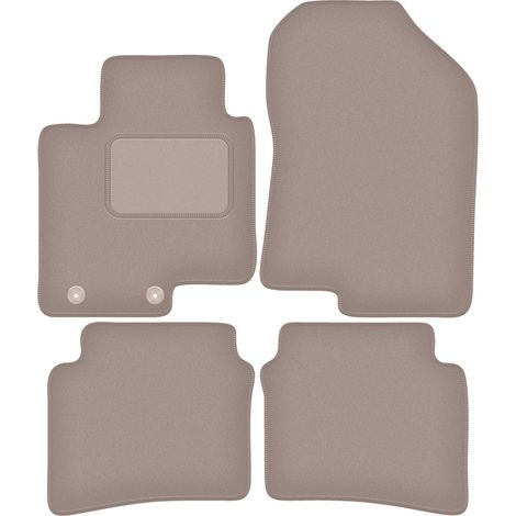Beige Velours-Fußmatten für: Hyundai Bayon Crossover (2021-) (1/5)