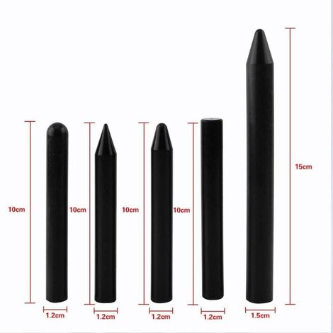 Débosselage Stylo en Nylon Outil De Réparation pour Carrosserie Voiture (Ensemble de 5pcs) (Couleur : Noir) (1/3)