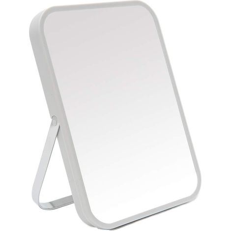 Tragbarer, faltbarer Spiegel (20,8 cm), 90° drehbar, ideal als Reise-Schminkspiegel, zum Aufhängen in Bad und Dusche (1/5)
