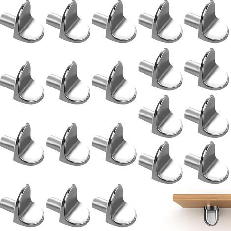 20 Pcs Heavy Duty L-Shaped Metal Shelf Support Brackets ,  Durable Shelf Brackets for Shelving (1/5)
