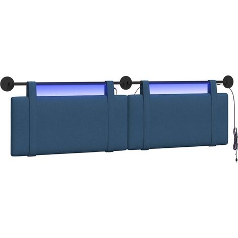 Maison Exclusive - Hängendes Kopfteil Blau Stoff (1/5)