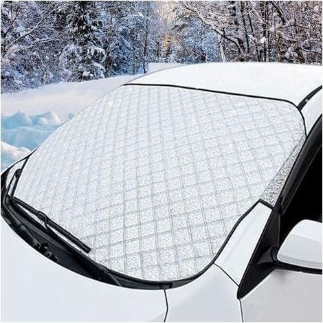 Housse de Pare-Brise Auto 4 Couches 150x100cm - Protection Anti-Givre Neige Soleil Poussière Universelle (1/4)
