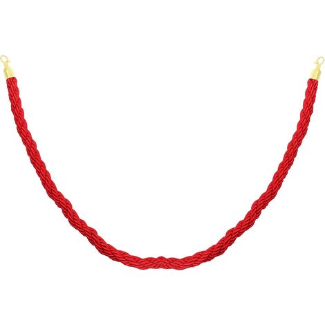 Corde de barrière de 1 5 m avec crochet métallique robuste (1/5)
