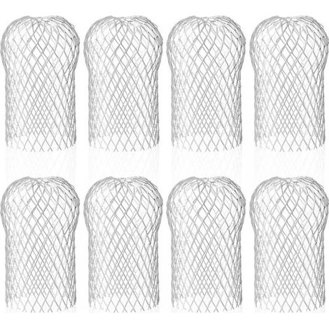 Lot de 8 Crapaudine de Gouttière en Aluminium, Filtres de Gouttière Flexible et Durable pour Maison Avant-toit Tuyau de Descente contre les Feuilles (1/5)