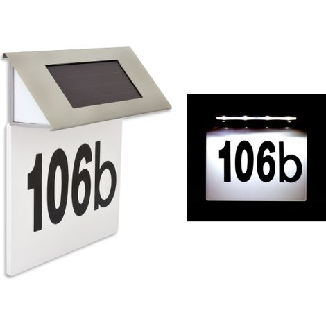 Número de casa AG40 iluminado con LED solar (1/5)