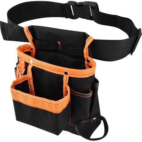 Sollbry Pochette à outils Ceinture Sac Ceinture 8 Poches Holster Support de Rangement Sac à Outils d'Électricien (1/5)