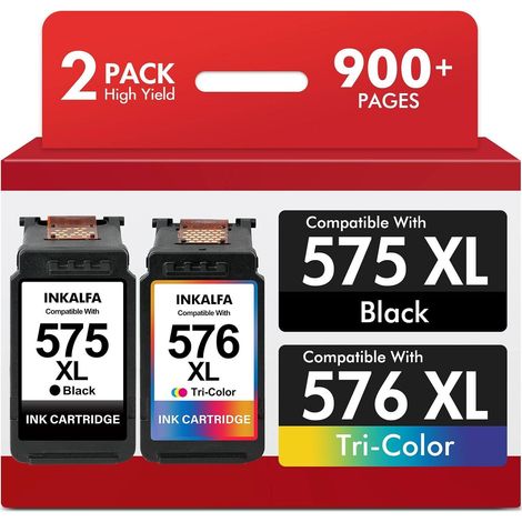 Cartouche 575 576 TR4755i TS3551i TS3750i pour Canon 575 et 576 XL Encre (1/5)