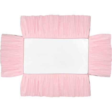 Housse de lit anti-poussière facile à installer, jupe de lit bébé élastique et douce pour chambre à coucher (1/5)