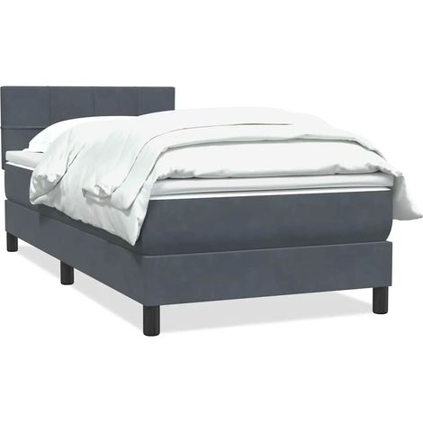 Maison Exclusive - Boxspringbett mit Matratze Dunkelgrau 80x220 c