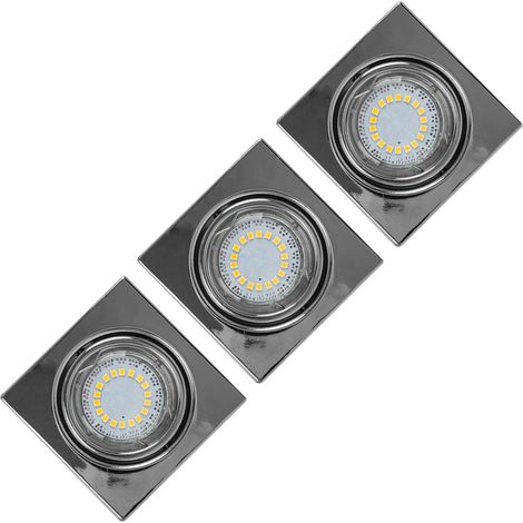 LED 3er Pack Einbau Spot 4,5 Watt Wohnzimmer Diele Lobby Spotlight CRISTALDREAM  2305328