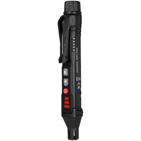 Détecteur fuites gaz naturel portable, alarme sonore lumineuse, sensibilité réglable, détecte méthane acétone acétylène alcool ammoniac benzène