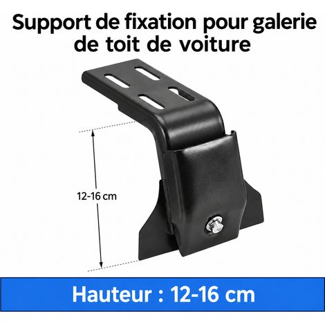 Support de fixation pour galerie de toit sur gouttière pour toit plat 12-16 cm 12-16cm 25 × 15 × 10 cm 2 g – Livraison gratuite