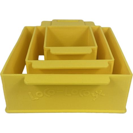 Jeux piscine - Jouet de sable - Carré - Jaune de Loco-Loco (1/5)