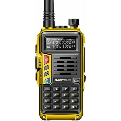 Talkie walkie UV-S9 10W – Portée 10 km – 128 canaux – Fonction VOX mains libres – Lampe de poche LED – Pour chantiers humides (1/5)