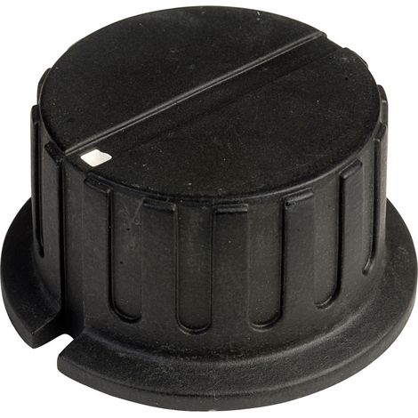 SCI PN-38A(6.4mm) PN-38A(6.4mm) Drehknopf mit Zeiger Schwarz (Ø x H) 34.8 mm x 18 mm 1 St. (1/2)