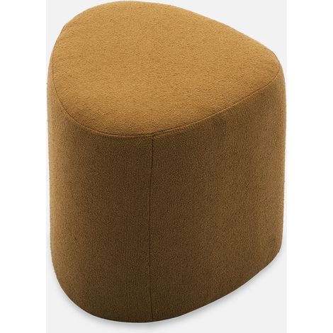 Puff de tela con forma de guijarro