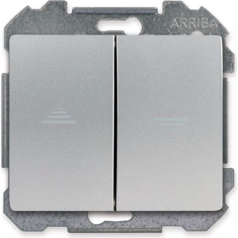 Interrupteur pour volet roulant Alu Silver Delta IRIS