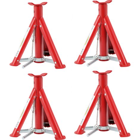 Wolketon 4 pz cavalletti di regolazione dell'altezza 28-36,5 supporti antiscivolo fino a 2T per il sollevamento (1/5)