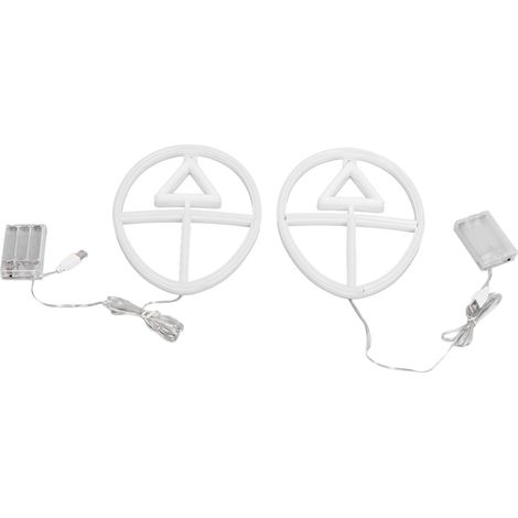 Lumières néon LED à double alimentation, style bohème punk, appliques murales décoratives pour la maison et les fêtes (1/5)