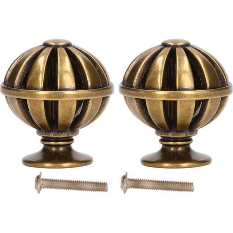 2 ensembles de boutons d'armoire, cage à oiseaux, tiroir de placard creux, armoire en alliage de Zinc pour la décoration de la maison, Bronze 366 (1/5)